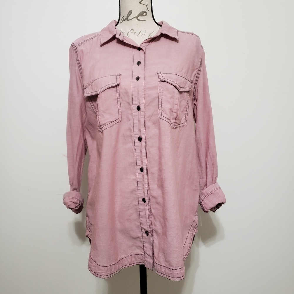 Free People Long Sleeve Button Up